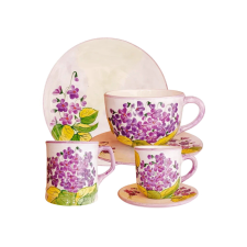 Bögre Manufaktúra Ibolyás reggeliző nagy szett bögrék, csészék