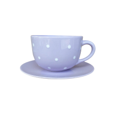 Bögre Manufaktúra Jumbo bögre és reggeliző tányér pasztell lila bögrék, csészék