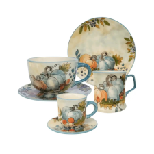 Bögre Manufaktúra Kék tökös reggeliző nagy szett bögrék, csészék