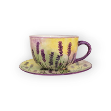 Bögre Manufaktúra Levendulás jumbó bögre  és reggeliző tányér bögrék, csészék