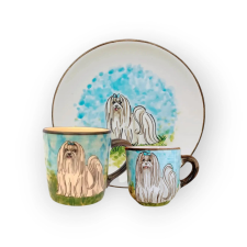 Bögre Manufaktúra Máltai selyem reggeliző készlet bögrék, csészék