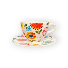 Bögre Manufaktúra Mese virágos kis jumbó bögre reggeliző tányérral bögrék, csészék