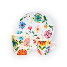 Bögre Manufaktúra Mese virágos reggeliző készlet bögrék, csészék