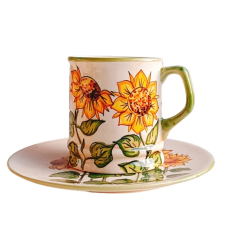 Bögre Manufaktúra Napraforgó bögre és reggeliző tányér bögrék, csészék