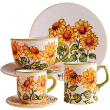 Bögre Manufaktúra Napraforgós reggeliző nagy szett bögrék, csészék