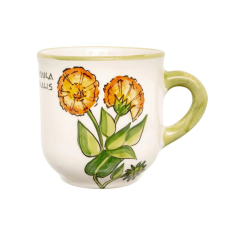 Bögre Manufaktúra Orvosi Körömvirág kávés bögre Calendula Officinalis bögrék, csészék