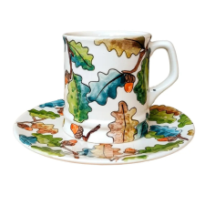 Bögre Manufaktúra Őszi makkos bögre és reggeliző tányér bögrék, csészék