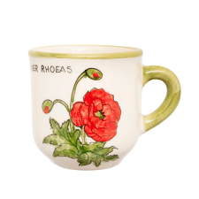 Bögre Manufaktúra Pipacs kávés bögre Papaver Rhoeas bögrék, csészék