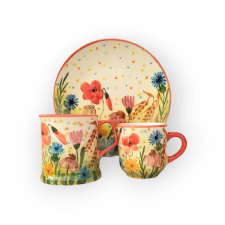 Bögre Manufaktúra Pipacsmező reggeliző szett bögrék, csészék