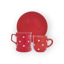 Bögre Manufaktúra Reggeliző szett meggy bögrék, csészék