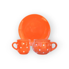 Bögre Manufaktúra Reggeliző szett narancs bögrék, csészék