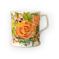 Bögre Manufaktúra Virágos bögre FL001 - rózsa minta bögrék, csészék