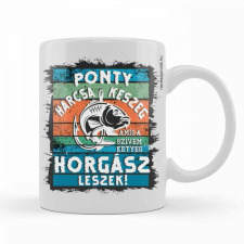  Bögre - Ponty, Harcsa, Keszeg, amíg a szívem ketyeg Horgász leszek! ajándéktárgy