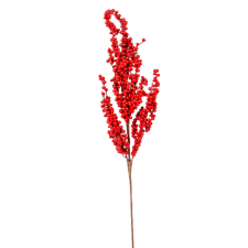  Bogyós ág piros M60cm dekorációs kellék