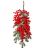  Bogyós, tobozos fenyődísz akasztós 60cm