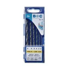 Bohrcraft Csigafúró készlet 2-8mm HSS-R 6 r. BHC Germany fúrószár