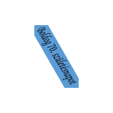  Boldog 70. szülinapot kék vállszalag ajándéktárgy