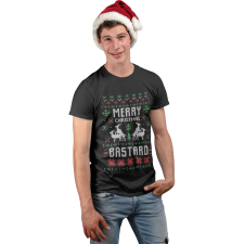  Boldog karácsony paraszt - Férfi Póló férfi póló