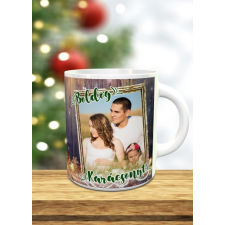  Boldog karácsonyt bögre saját fotóval bögrék, csészék