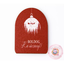 Boldog karácsonyt dekor táblácska 7X5CM dekorációs kellék
