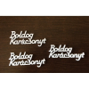  Boldog Karácsonyt fehér felirat