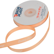  Boldog Karácsonyt feliratos ripsz szalag lazac 1cmx20y dekorációs kellék