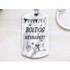  Boldog névnapot acél medálos kulcstartó