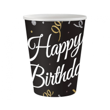 Boldog születésnapot B&amp;C Happy Birthday papír pohár 6 db-os 250 ml party kellék