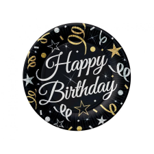 Boldog születésnapot B&C Happy Birthday papírtányér 6 db-os 18 cm party kellék