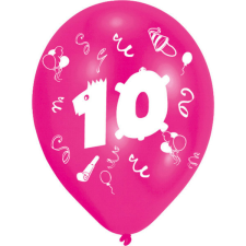 Boldog születésnapot Happy Birthday 10 léggömb, lufi 8 db-os 10 inch (25,4cm) party kellék