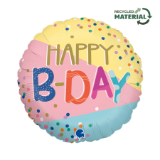 Boldog születésnapot Happy Birthday Funky Dots fólia lufi 46 cm party kellék