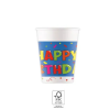 Boldog születésnapot Happy Birthday Kokliko papír pohár 8 db-os 200 ml FSC
