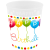 Boldog születésnapot Happy Birthday Streamers pohár, műanyag 250 ml