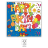 Boldog születésnapot Kokliko Happy Birthday szalvéta 20 db-os 33x33 cm FSC