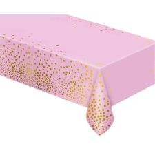 Boldog születésnapot Rózsaszín B&C Gold Dots fólia asztalterítő 137x183 cm party kellék