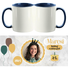 Boldog Születésnapot V, kétoldalas fényképes bögre - 1 db bögrék, csészék