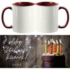  Boldog Születésnapot XIV., kétoldalas fényképes bögre - 1 db bögrék, csészék