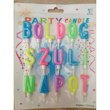  Boldog Szülinapot színes betűgyertya sütés és főzés