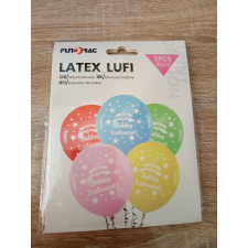  Boldog szülinapot színes latex lufi 5 db/ csomag tortás party kellék