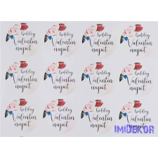  Boldog Valentin napot 24db/A4 lap - Halvány Púder dekorációs kellék