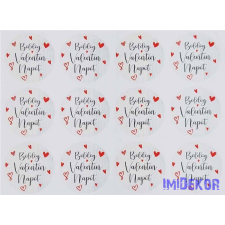  Boldog Valentin napot 24db/A4 lap - Sok Szivecskés dekorációs kellék