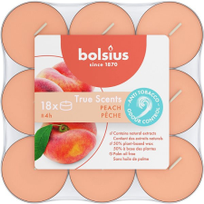 Bolsius Peach 260 g, 18 db gyertya