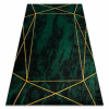  Bolti 14. EMERALD szőnyeg 1022 glamour, elegáns geometriai, márvány üveg zöld / arany 200x290 cm