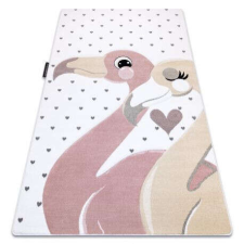 Bolti 21. PETIT szőnyeg FLAMINGOS Flamingók szív krém 80x150 cm lakástextília