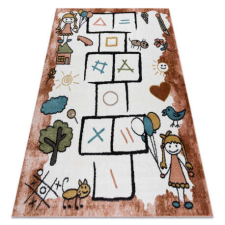 Bolti T2. Szőnyeg FUN Hop gyerekeknek, ugróiskola, állatok rózsaszín 140x190 cm lakástextília
