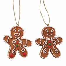 Boltze Ginger felakasztható karácsonyi dísz barna 2-féle változatban karácsonyi dekoráció