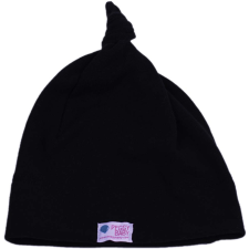  Bolyhos téli csomós sapka, egyszínű, fekete babasapka, sál