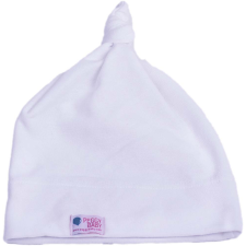  Bolyhos téli csomós sapka, fehér, egyszínű babasapka, sál