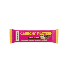 Bombus Bombus crunchy proteinszelet tejcsokoládéval málna ízzel és édesítőszerrel 50 g reform élelmiszer