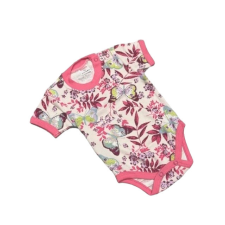 Bomer Rövid ujjú Body - Rózsaszín Pillangós - 74 kombidressz, body